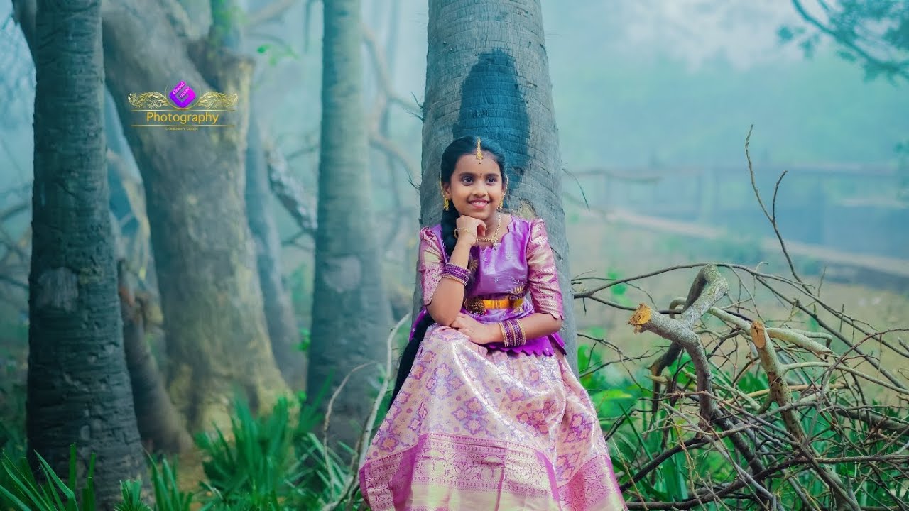 Palike gorinka choodave na vanka VARUNYA half saree pre shoot ....! #halfsareefunction #babyshoot