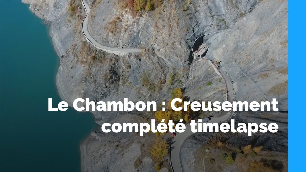 Tunnel du Chambon : timelapse du creusement complété