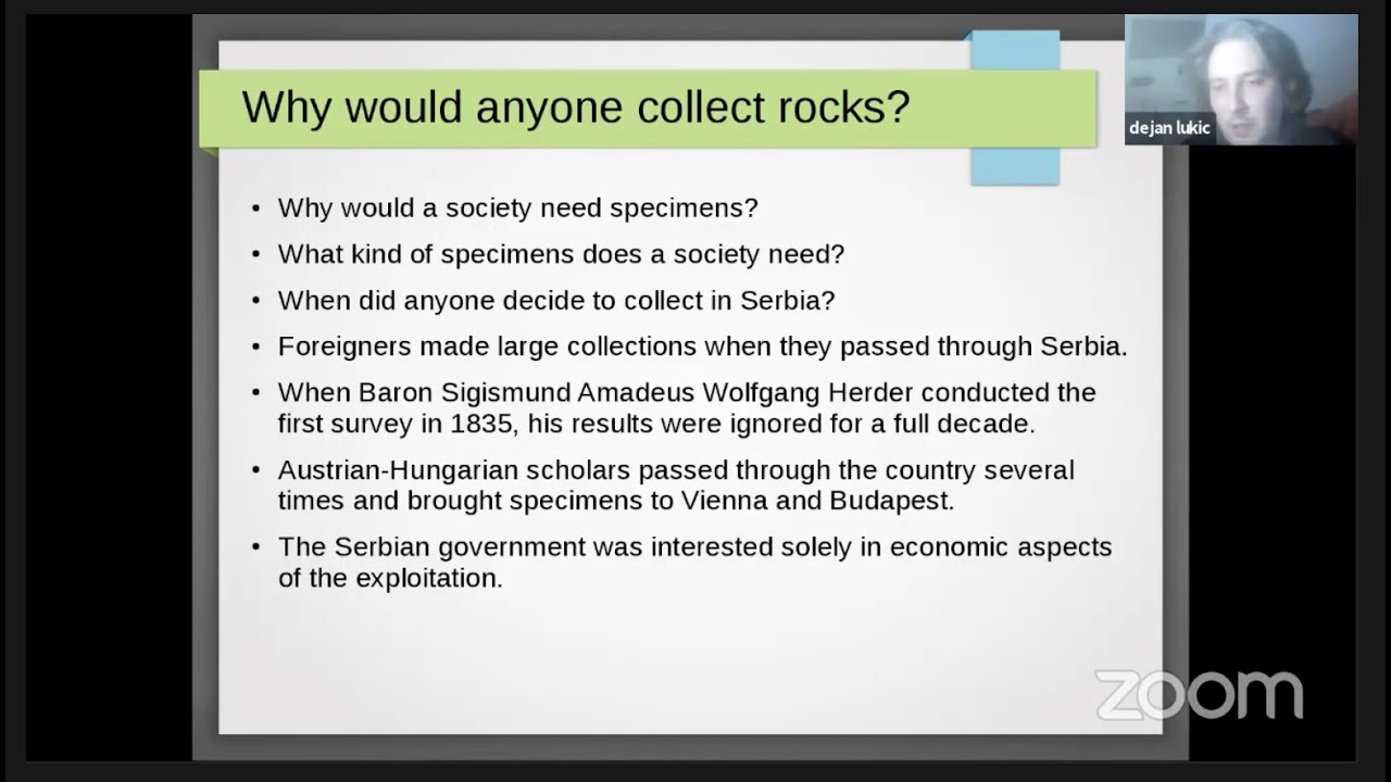 Semin&aacute;rio de Cultura Material da Ci&ecirc;ncia #4: Creating a Geological Collection in the 19th Century