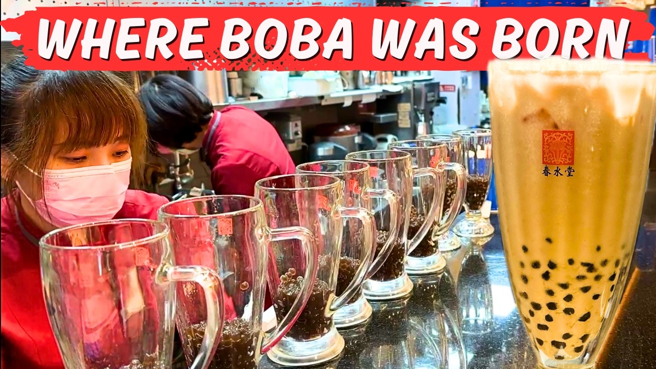 This is Where Bubble Tea Was Born | Chun Shui Tang - Taichung, Taiwan Travel Vlog