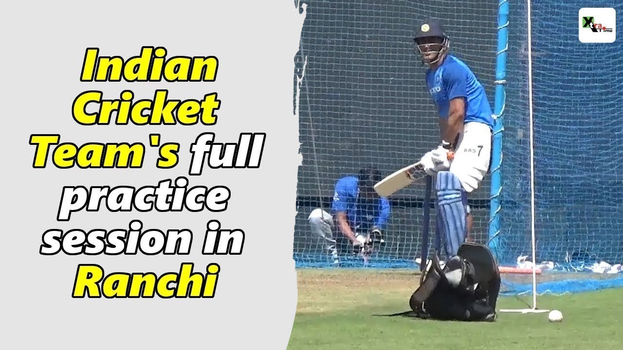 Watch: Indian Cricket team's full practice session in Ranchi ahead of 3rd ODI | India vs Australia