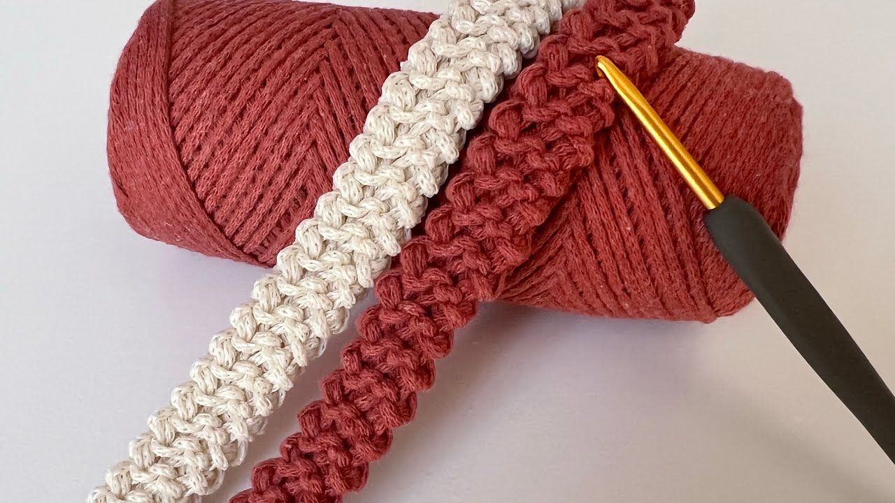 Easy Crochet Bag Handle Tutorial / Crochet Cord #crochet #easycrochet #crochetbag