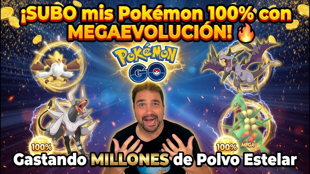 ¡SUBO mis Pokémon 100% con MEGAEVOLUCIÓN! 🔥 Gastando MILLONES de Polvo Estelar