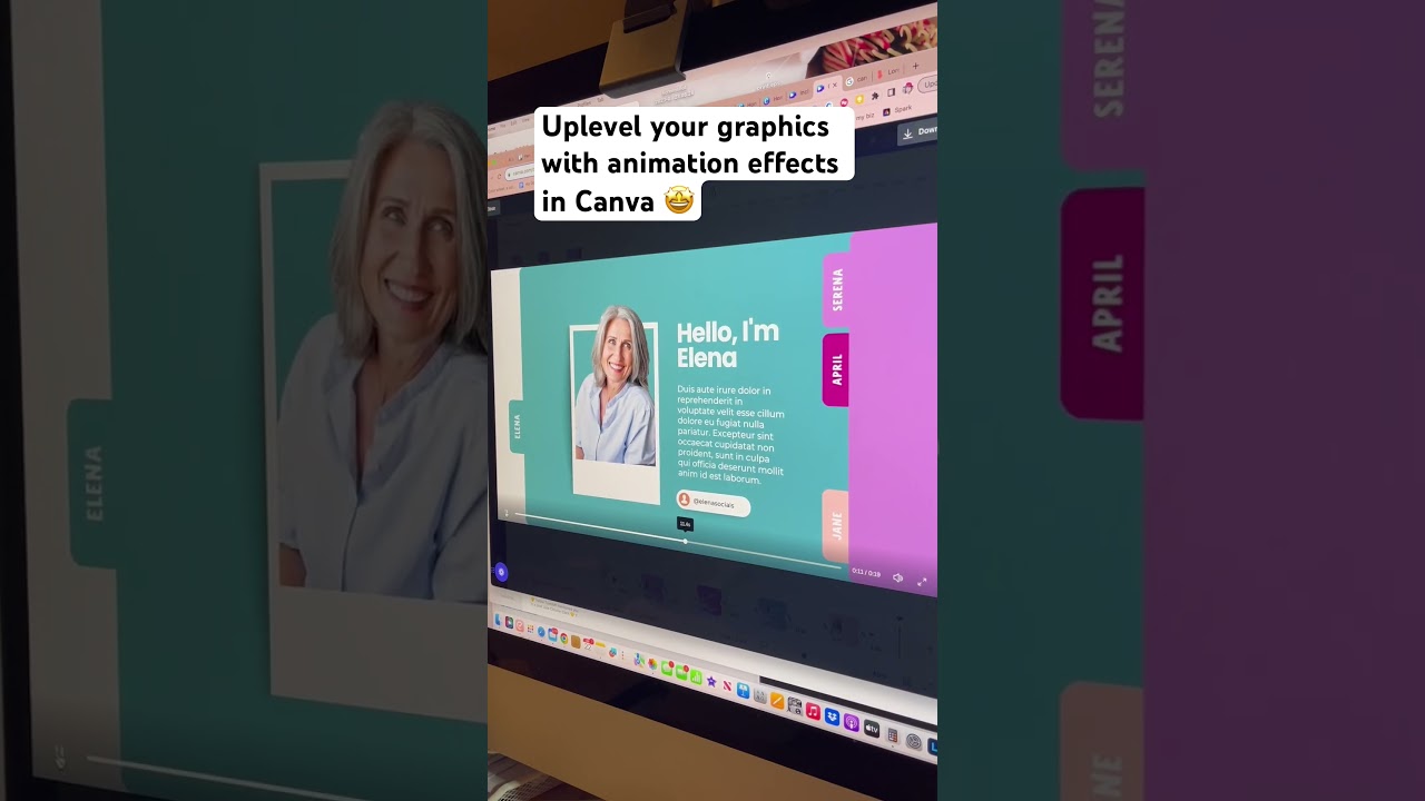 How to uplevel your team intro slides and graphics with motion effect animation in Canva 