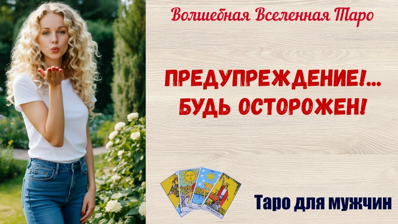 Предупреждение ‼️  Будь осторожен ‼️ Таро для мужчин