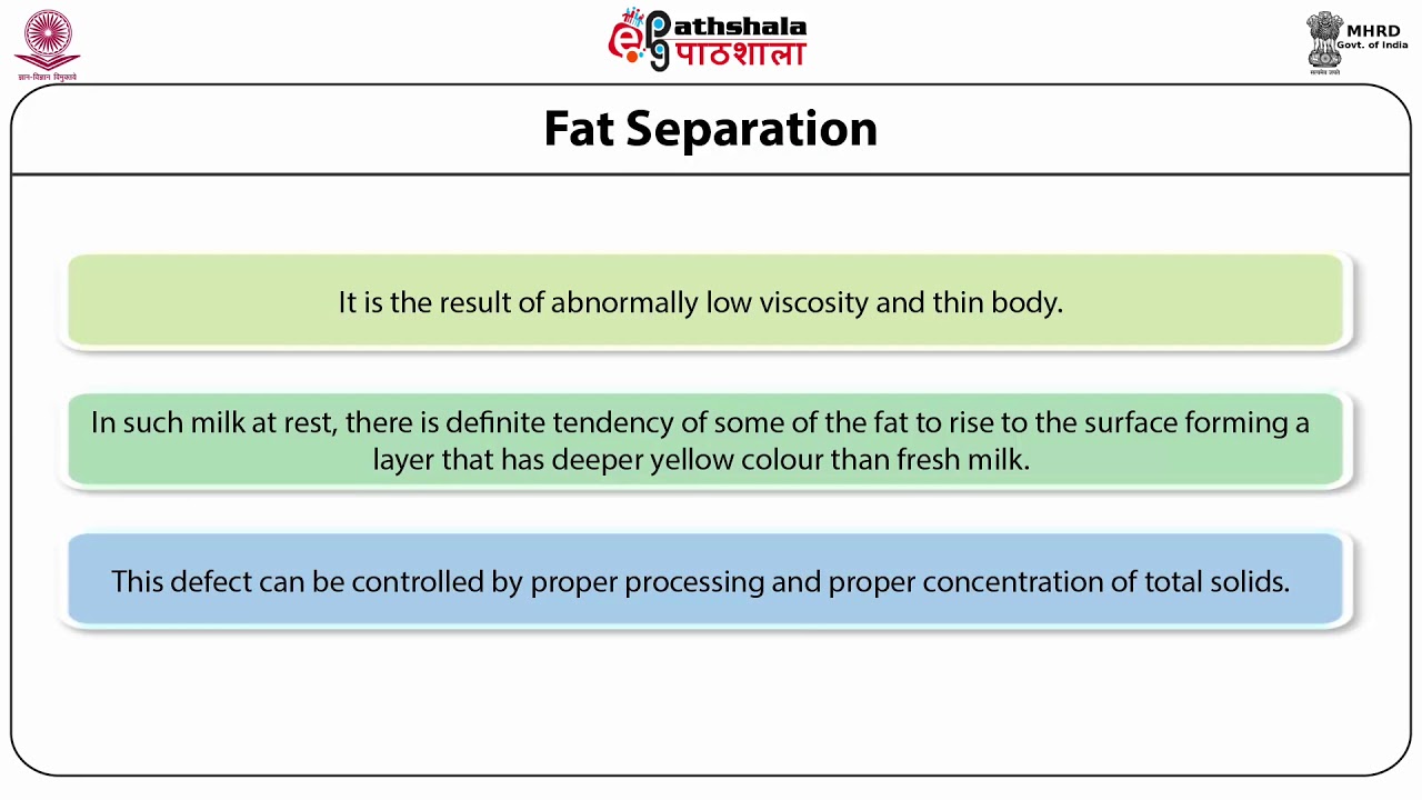 Defects in condensed and dried milks