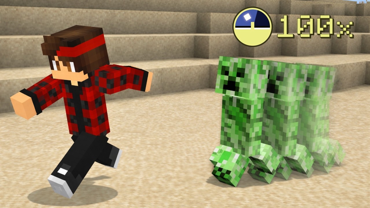 MINECRAFT MAIS LE JEU EST 100X PLUS RAPIDE (ft. Lamytor)