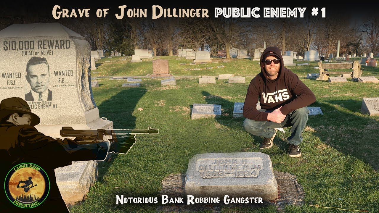 Famous Grave : John Dillinger | Notorious Bank Robber Gangster | Public Enemies | Indianapolis IN