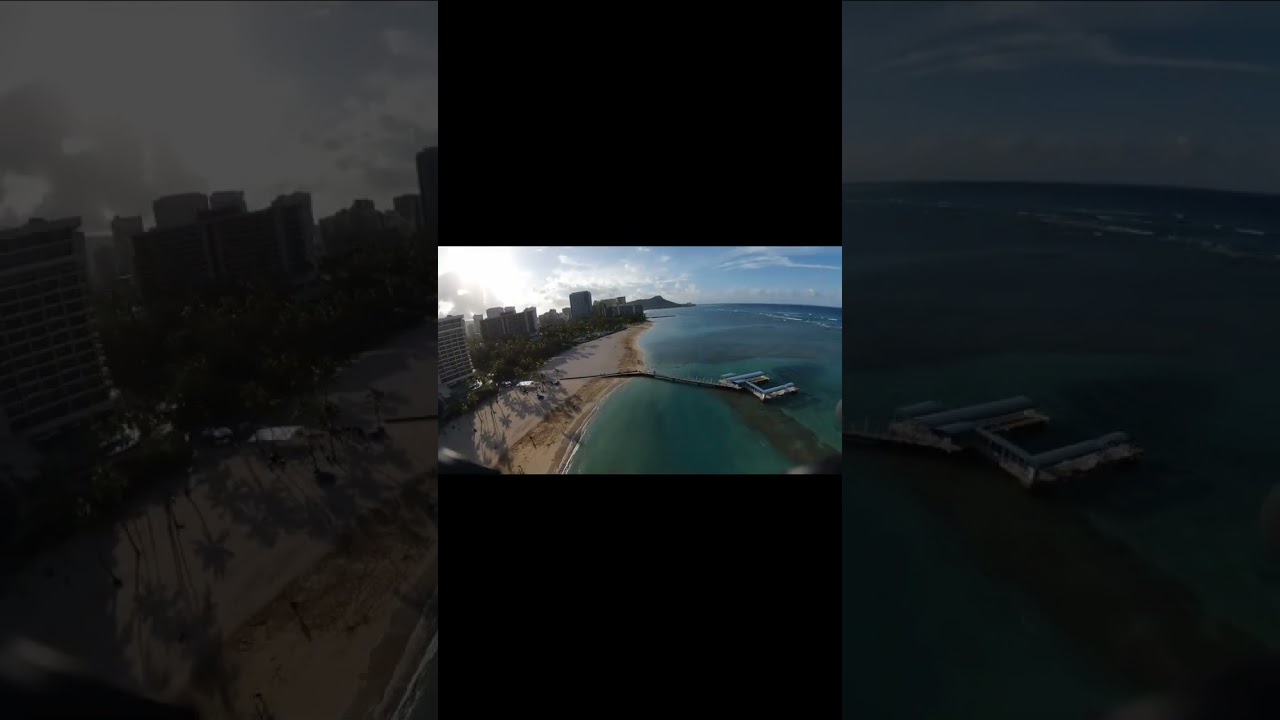 Hawaii 0 to 400 feet rainbow Tower with DJI fpv