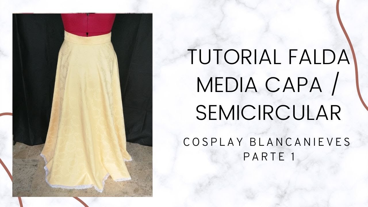Tutorial falda semicircular - Cosplay Blancanieves
