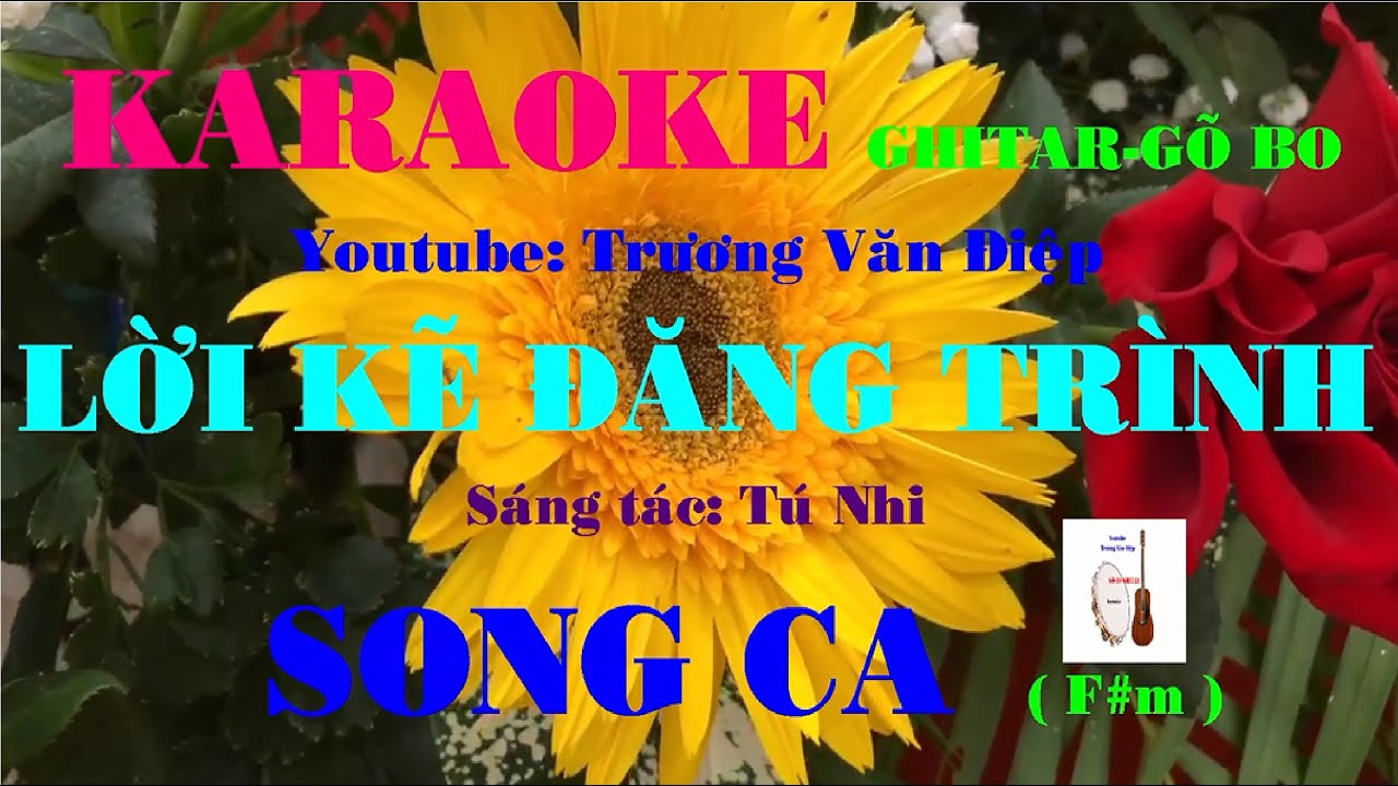 Karaoke Lời Kẻ Đăng Trình Song Ca Gõ Bo | Trương Văn Điệp