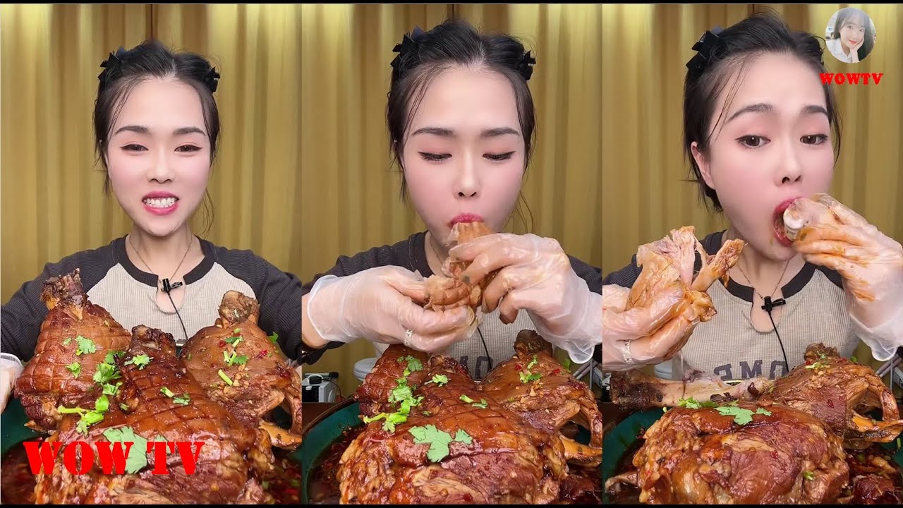 【SubEng  EATING SHOW WOWTV】대창 동파육 새우 족발 중국 먹방 。CHINESE FOOD Xiaoxuan。N03 25112022