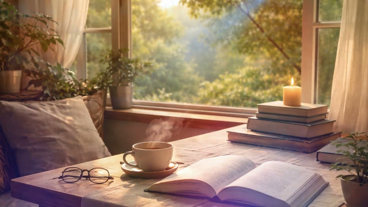 MUSIC FOR READING - RELAXING MUSIC - QUIET PAGES - 4K