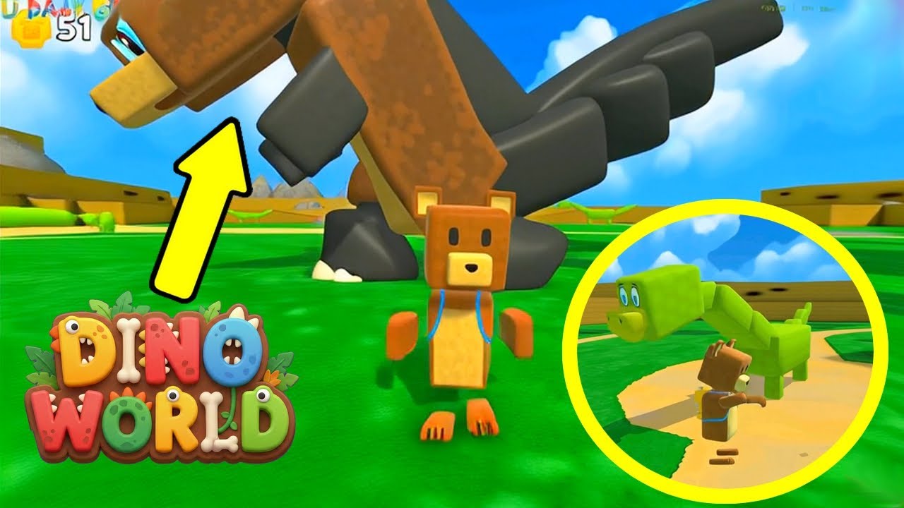 😱MEU DINO WORLD😱SUPER BEAR ADVENTURE DOS DINOSSAUROS🔴U DAVI games, mundo dos dinossauros no sba😱