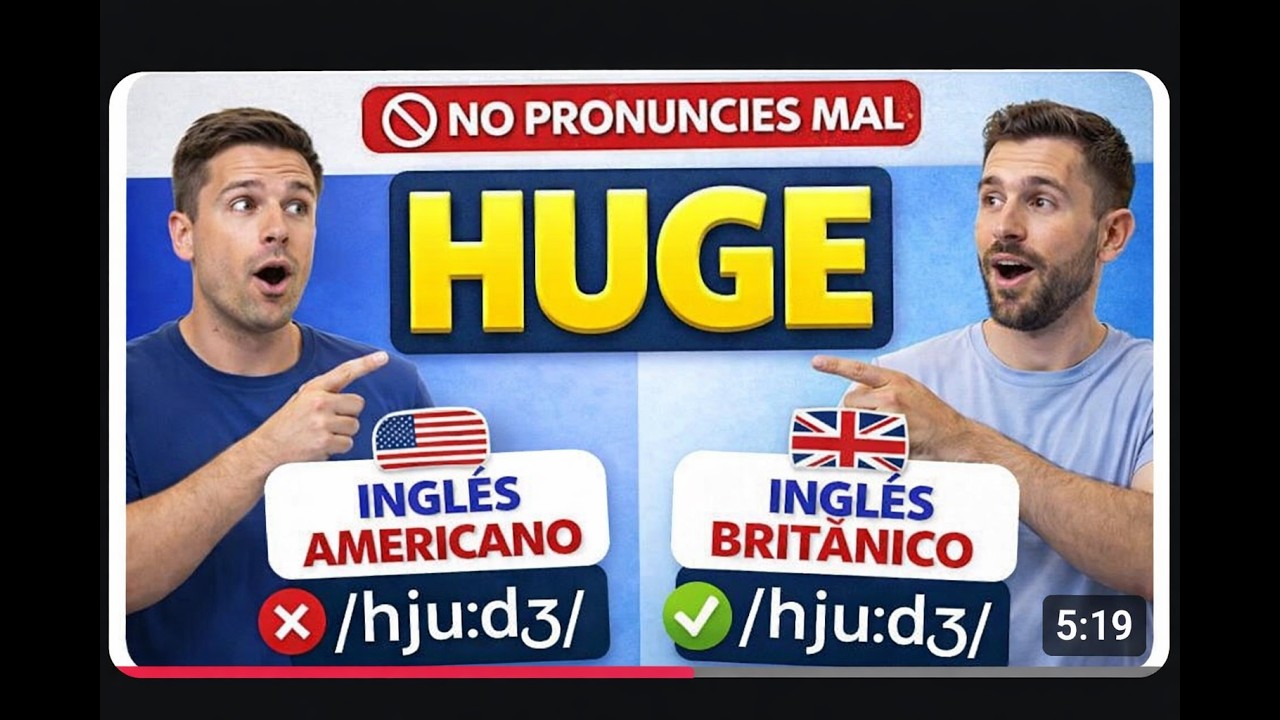 HUGE en inglés: la pronunciación correcta 😲 #english