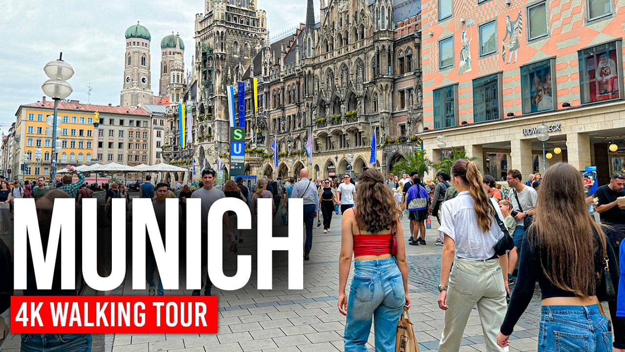 MUNICH, Germany 🇩🇪 Full City Walk 8 Hours of Exploration | 4K Walking Tour