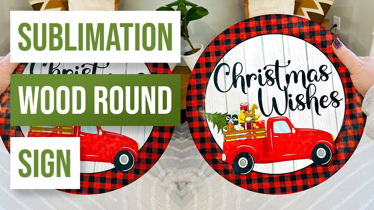 🌟Sublimation Wood Round Sign