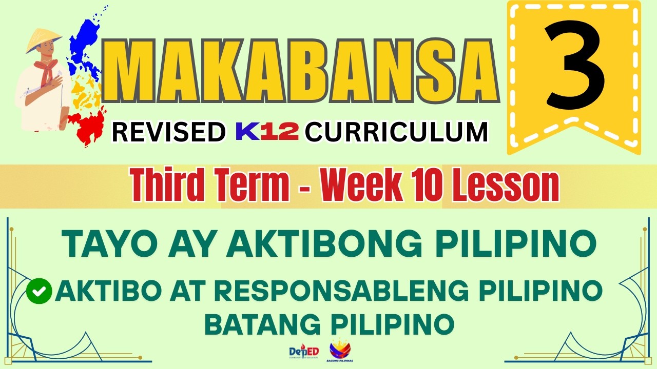 MAKABANSA 3 | BALANGKAS NG PLANO | WEEK 7 LESSON | QUARTER 4 | REVISED CURRICULUM 