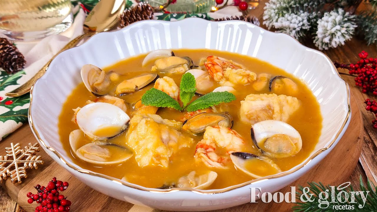 Sopa de Pescado y Marisco ¡Perfecta Para Tu Menú Navideño!