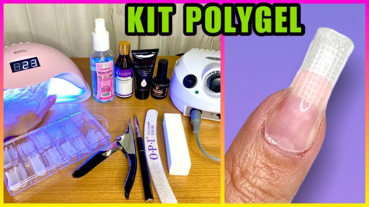 TUTORIAL KIT DE POLYGEL + APLICAÇÃO DE MOLDE F1 ‹ Unhas da Lalá ›
