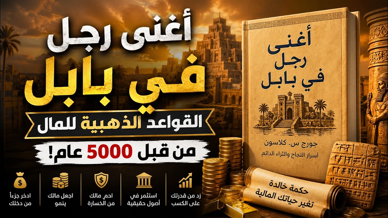 دروس تاريخية من بابل القديمة حول الادخار، الاستثمار، وكيفية بناء الثروة من الصفر.