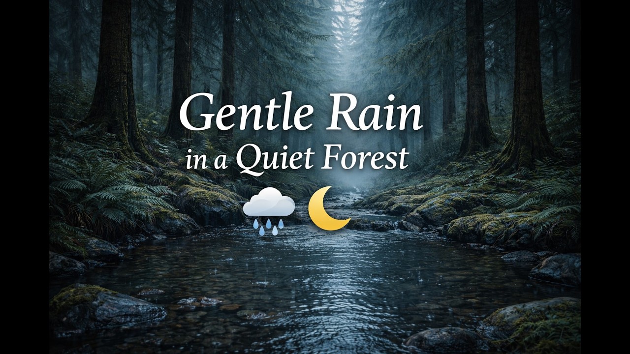 Calm Rain Sounds in a Forest 🌲 | Relaxing Ambience for Sleep & Focus