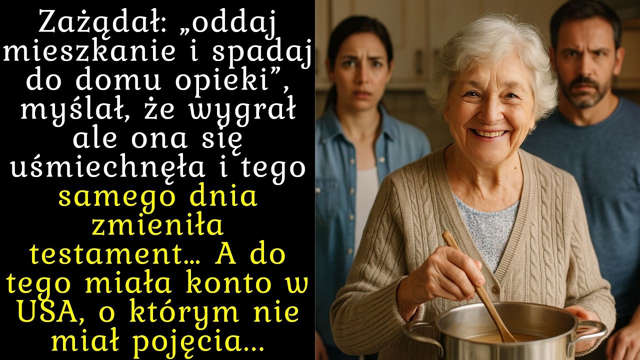 Zażądał mieszkania i oddał matkę do domu opieki… nie wiedząc, że ma konto w USA…