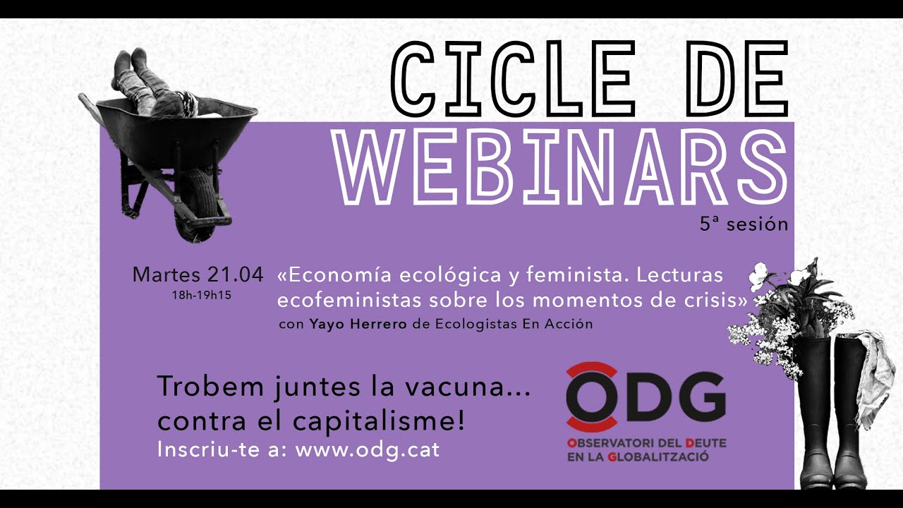 #WebinarsODG - Economía ecológica y feminista. Lecturas ecofeministas sobre los momentos de crisis