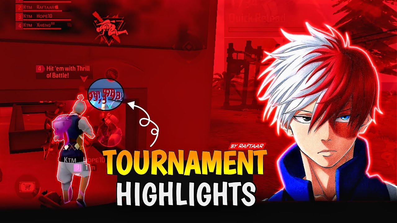 FREE FIRE TOURNAMENT HIGHLIGHTS 🔥 || By KTM RAFTAAR || Insane Fights || (ios 11 pro max)