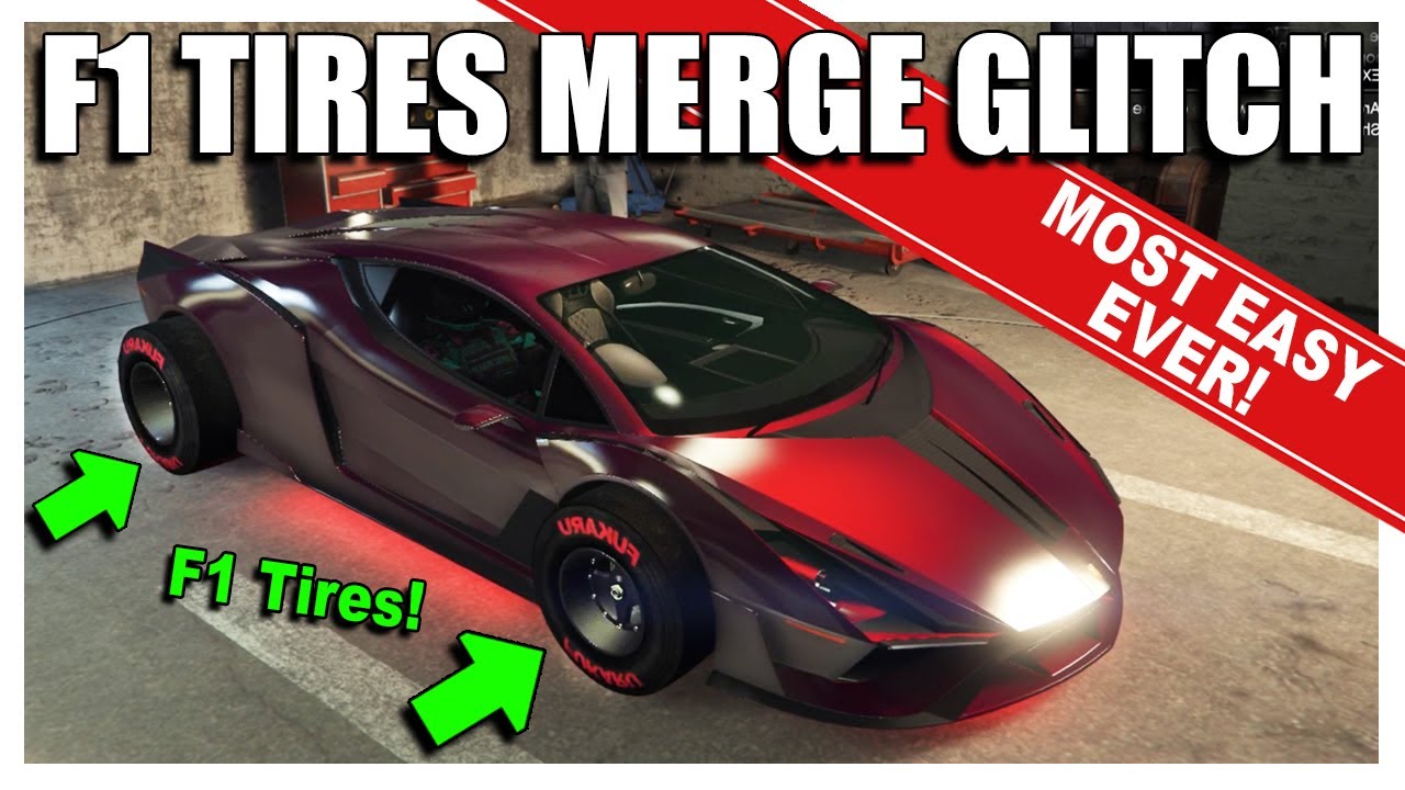 HOW TO MOD YOUR CARS WITH F1 TIRES **CAR2CAR MERGE GLITCH**