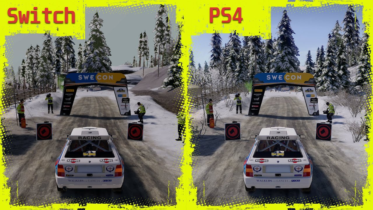 WRC 9 Nintendo Switch vs PS4 Graphics Comparison