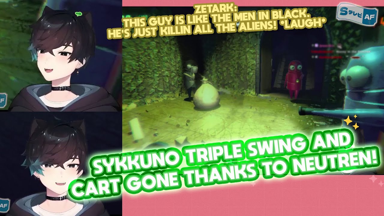 OH NO! Sykkuno SWINGS all the monsters TO THE PIT while CART IS GONE, thanks to neutreN!