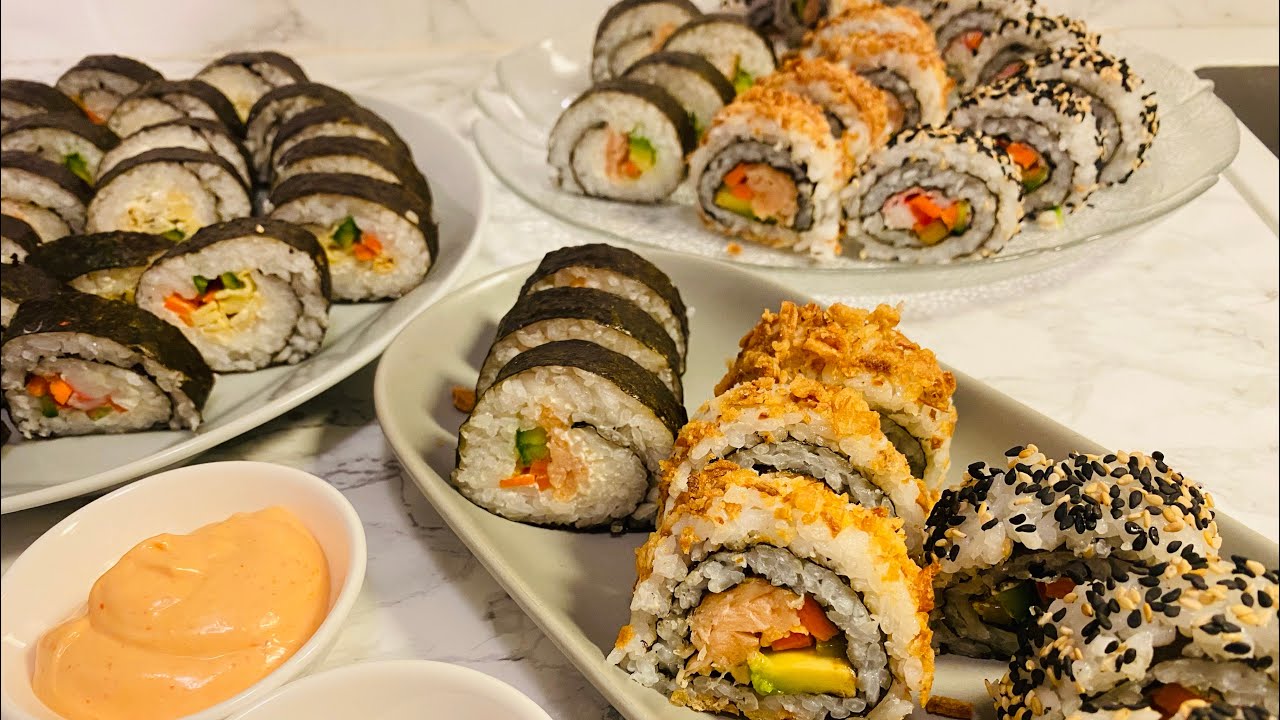 دروستکردنی سوشی بە رێگایکی ئاسان/ Sushi 🍣 #sushi #سوشی