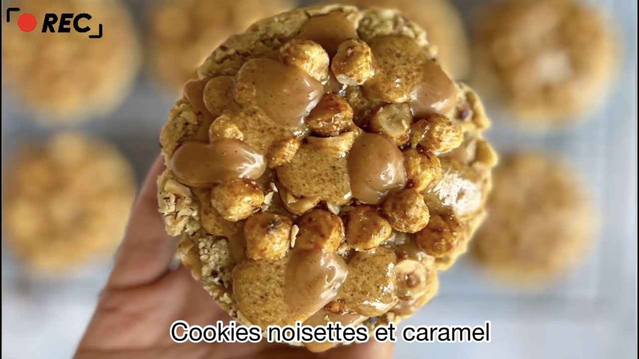 Cookies noisettes et caramel de Cédric Grolet (d'un autre univers !!!)