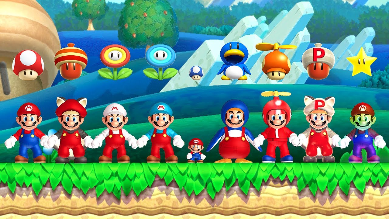 New Super Mario Bros. U Deluxe - All Power-Ups