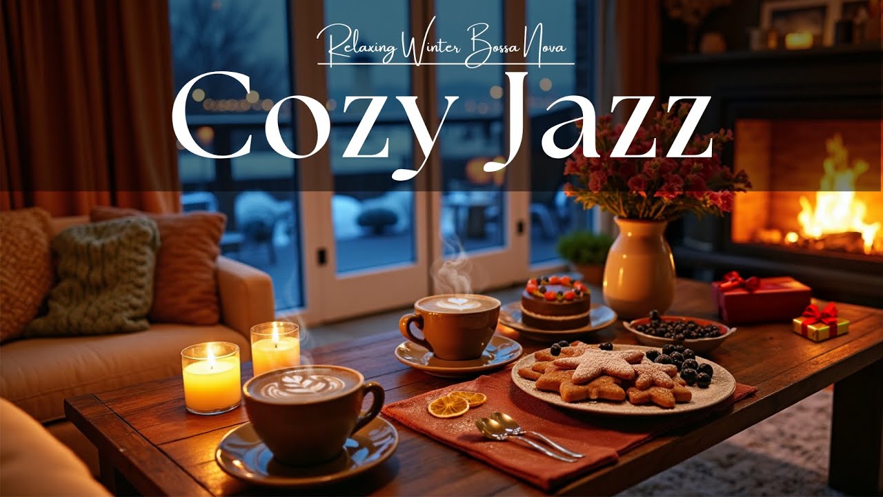 January Jazz ☕❄️ Cozy Winter Coffee Jazz & Smooth Bossa Nova Piano for Study, Work & Relax
