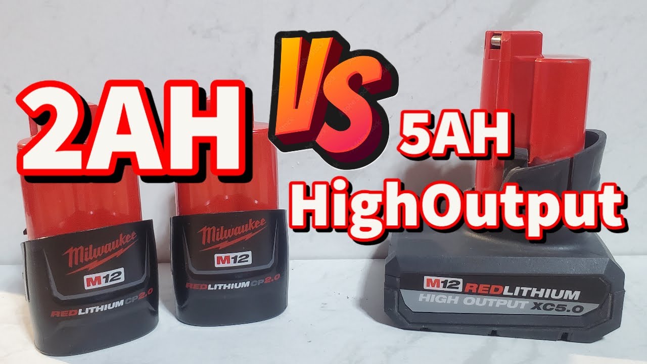 Тест Батареек Milwaukee M12 (5AH High output против 2AH)