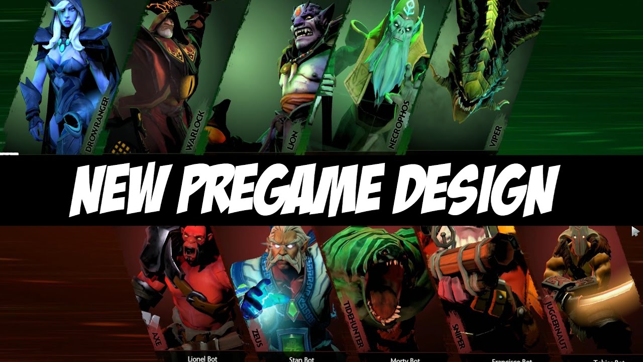 NEW PREGAME DESIGN - Patch 7.00 - Dota 2