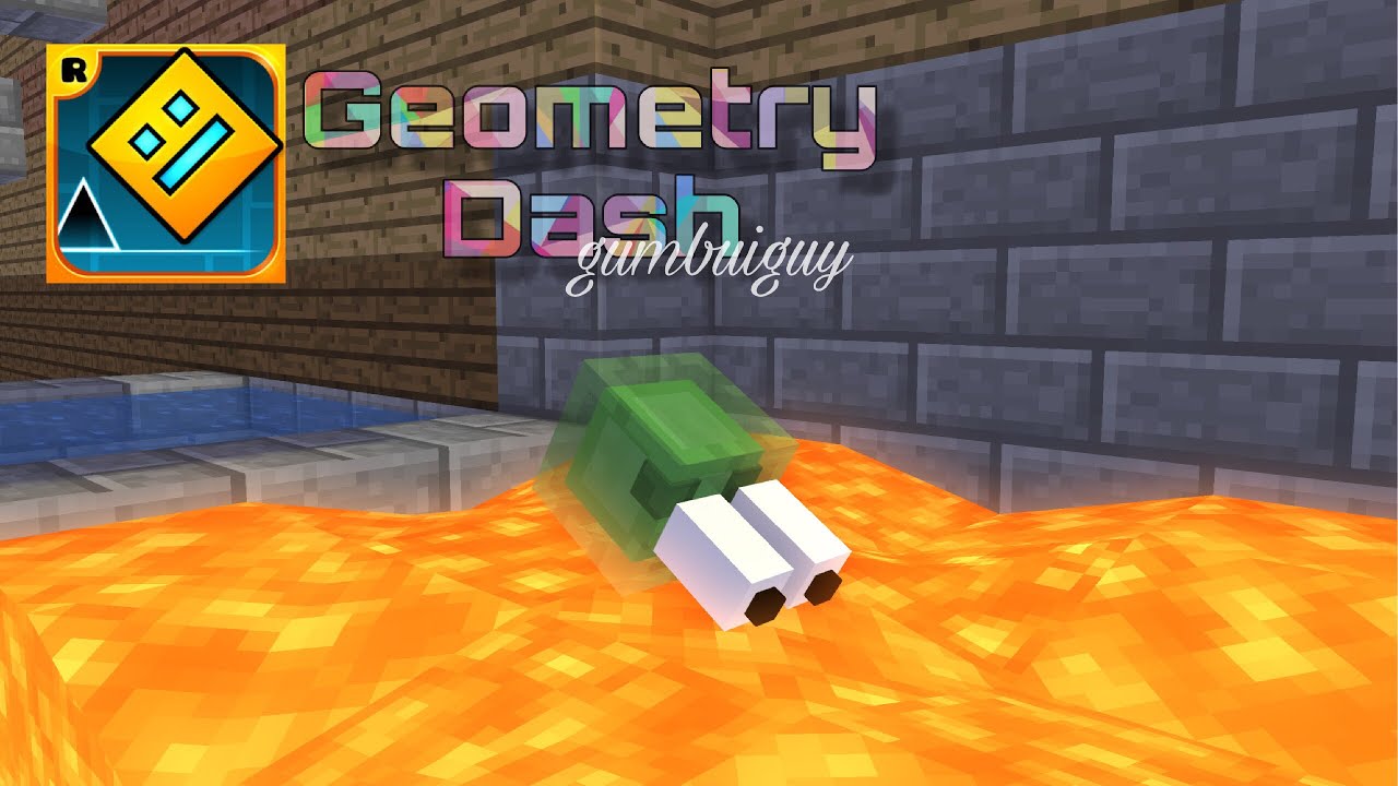 GEOMETRY DASH CHALLENGE - Minecraft Animation