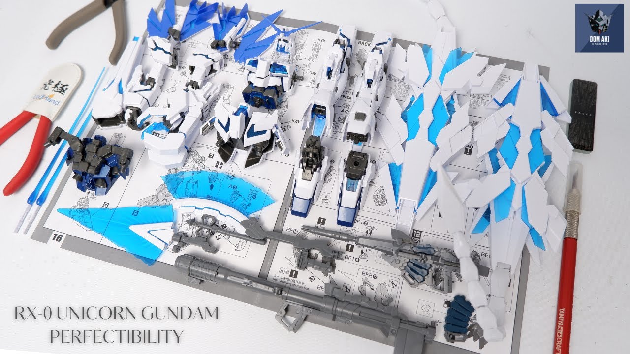 DABAN 6656 1/100 ​Unicorn Gundam Perfectibility ASMR Unboxing and Stop Motion Build Review