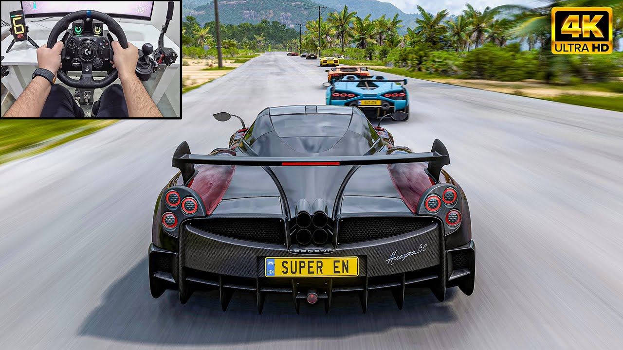 Pagani Huayra BC VS Hypercars - Forza Horizon 5 | Logitech G923 Steering Wheel