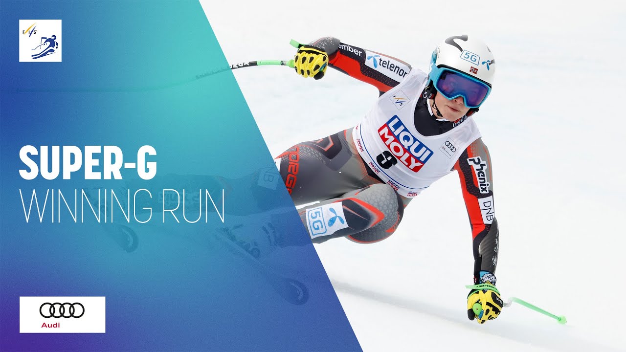 Ragnhild Mowinckel (NOR) | Winner | Women's Super-G | Courchevel/Meribel | FIS Alpine