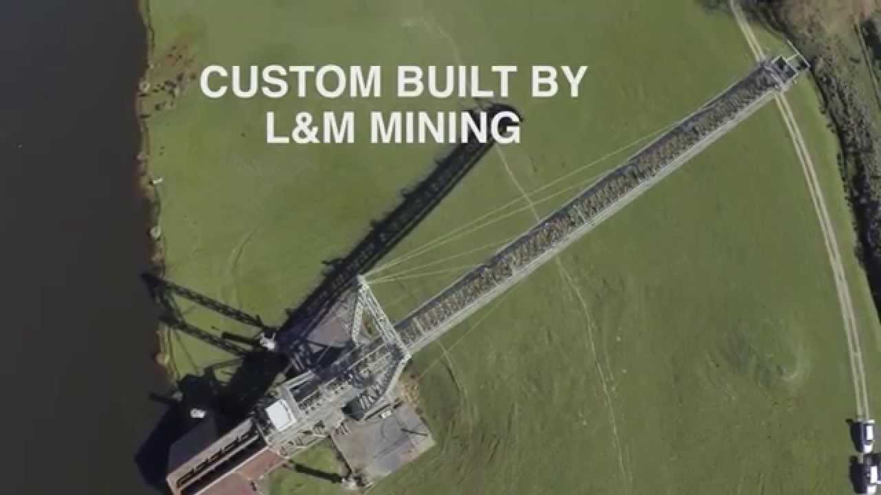 Gold Mine, Cross-Pit Conveyor, Aerial Footage