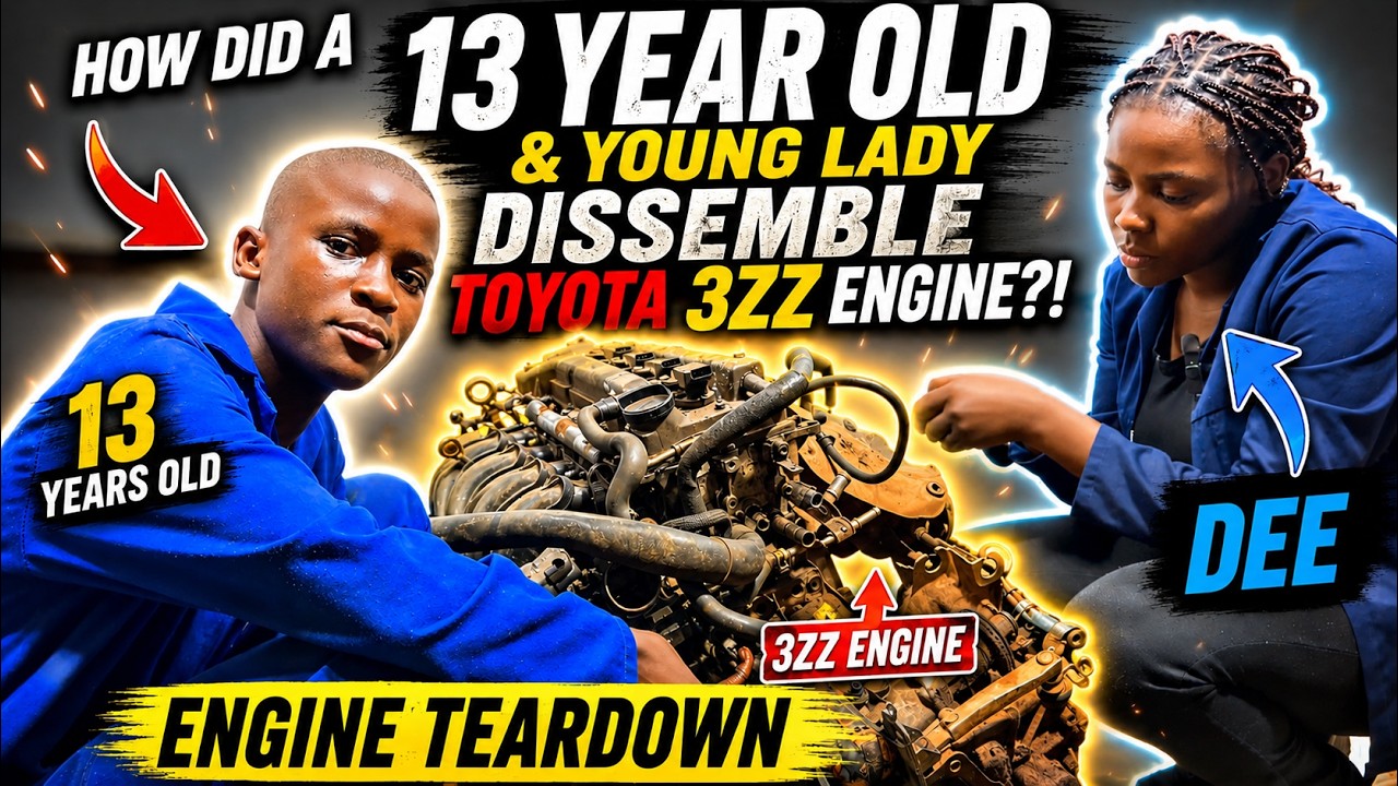 Step-by-Step Toyota 3ZZ Engine Disassembly | Youth Mechanical Training