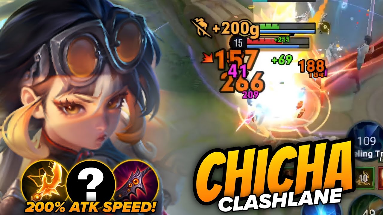 CHICHA IN CLASH LANE WITH 200% ATTACK SPEED BUILD! | CHICHA BUILD & ARCANA 2026 – HONOR OF KINGS