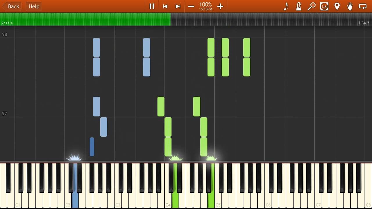 Boney M. - Brown Girl In The Ring [Synthesia Piano Tutorial]