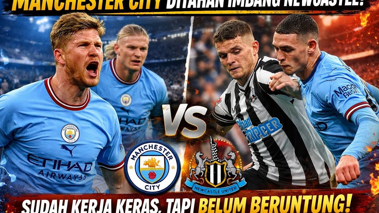 Manchester City Ditahan Imbang Newcastle! Sudah Kerja Keras, Tapi Belum Beruntung!