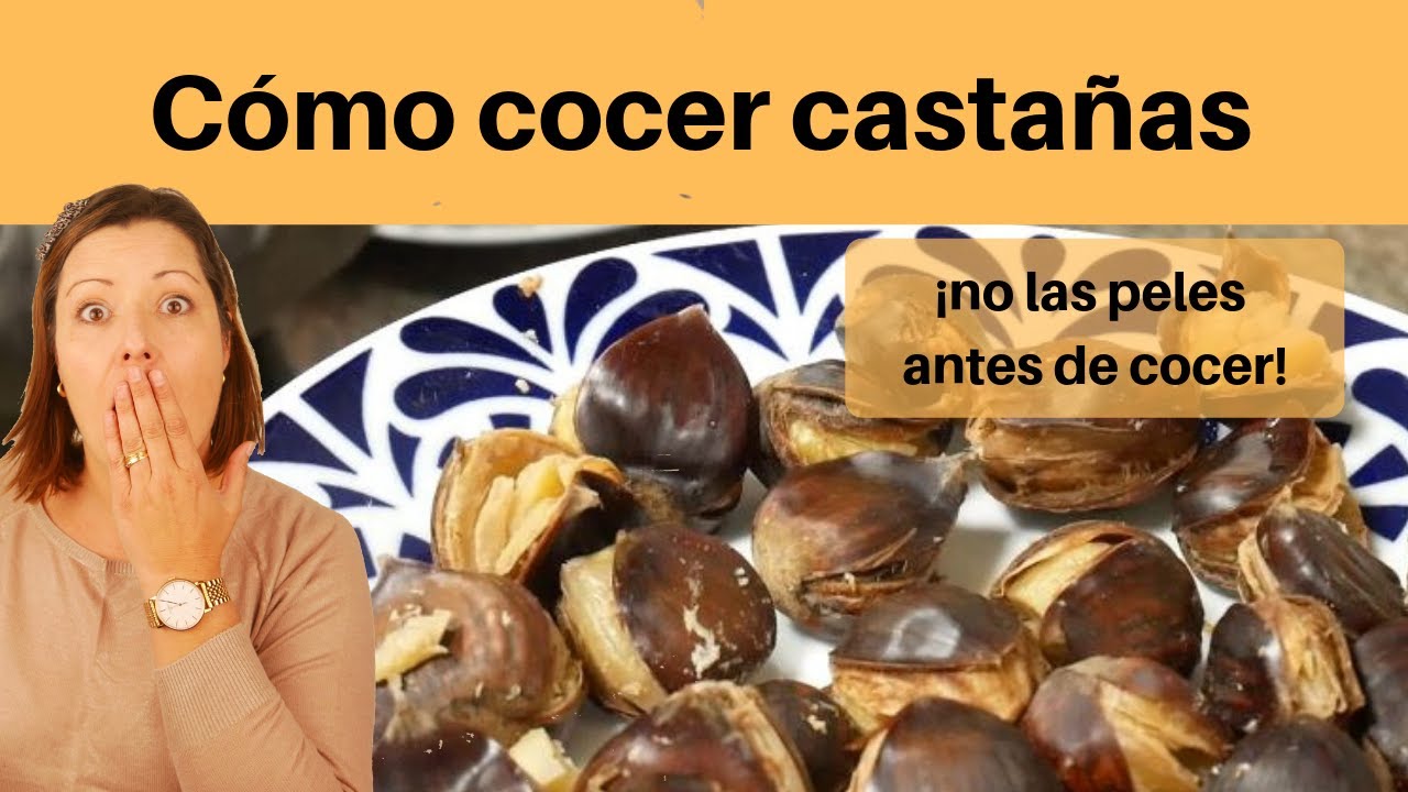 Como Cocer CASTA&Ntilde;AS 🌰 f&aacute;cilmente SIN pelarlas antes. 🌰  👌 #mujeresexpress