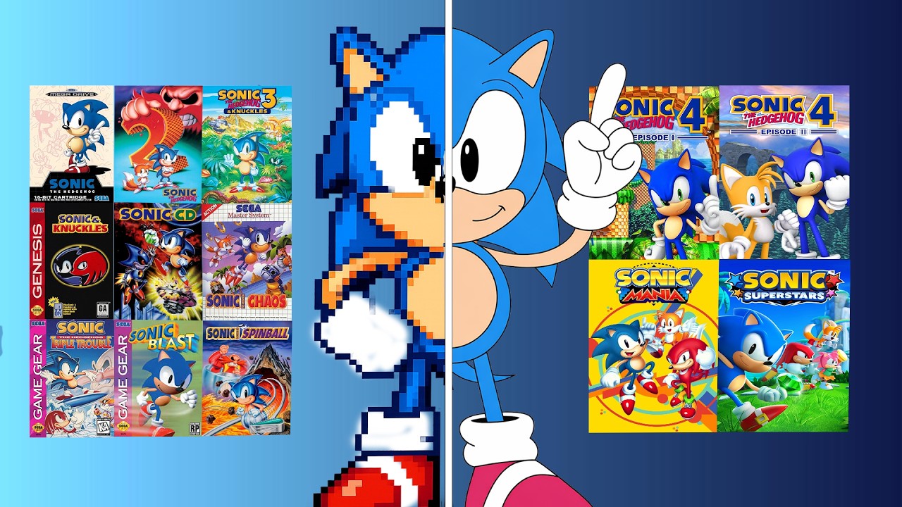 eu TERMINEI TODOS os JOGOS 2D de Sonic em 24 HORAS