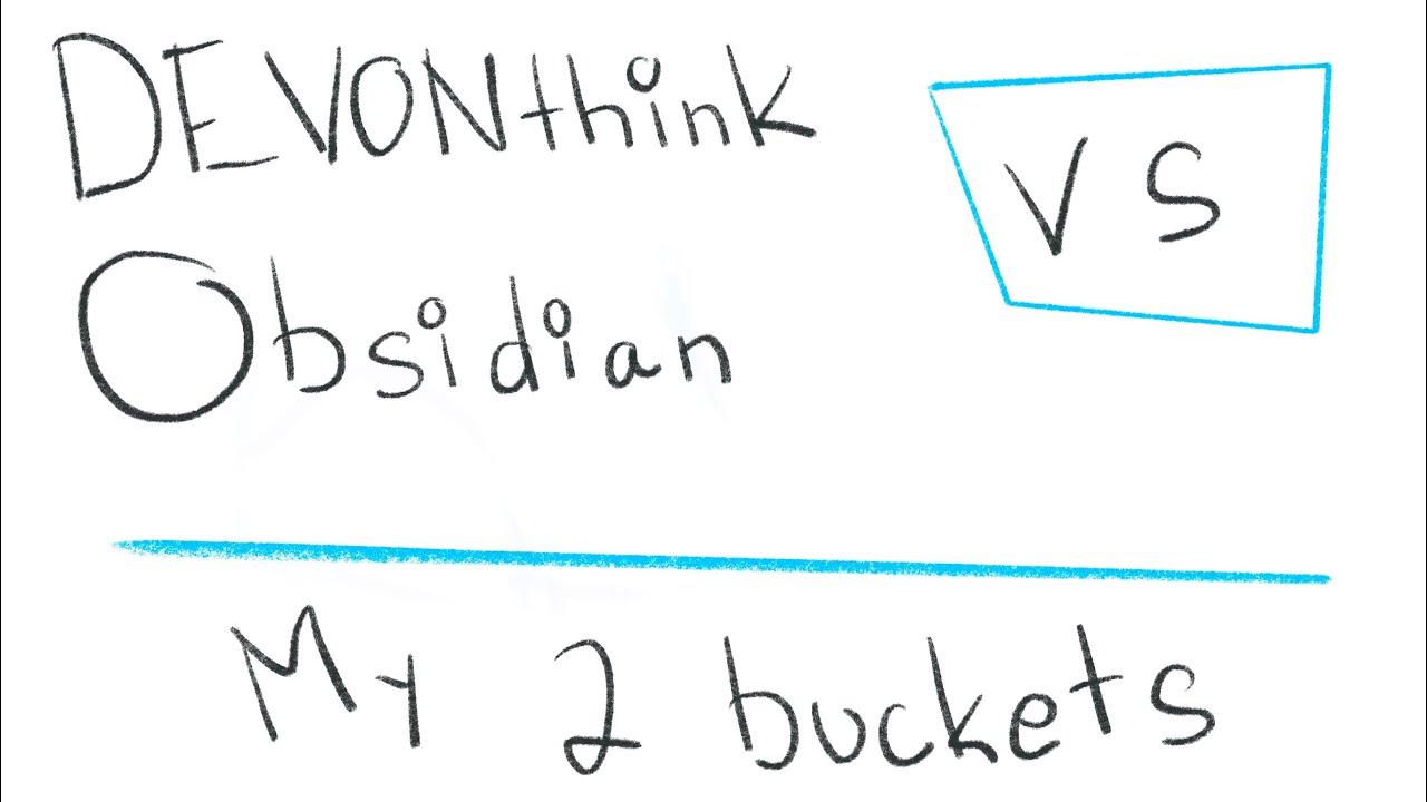 My Two Uses for DEVONthink and Obsidian